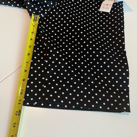 New Jones New York Black and White Polka Dot Women's Shorts Size 10 - Picture 4 of 9